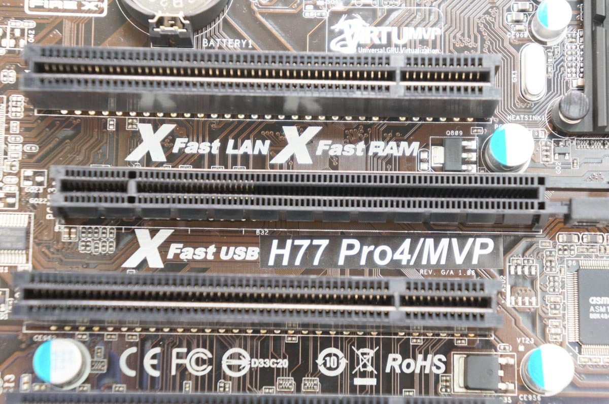 ASROCK　H77 Pro4/MVP ＆ Corei7 3770 メモリ付き_画像2