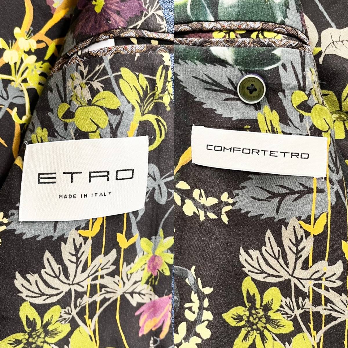 希少54サイズ エトロ【圧巻の爽やかさ】ETRO テーラードジャケット 