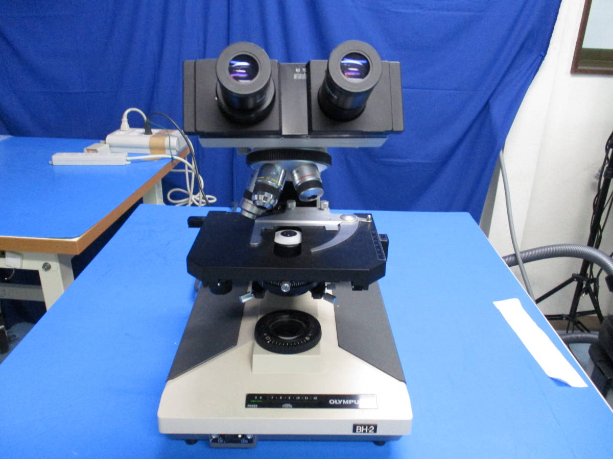 OLYMPUS オリンパス 顕微鏡 BH-2対物レンズ ３個付(4,10,40倍）　(989)