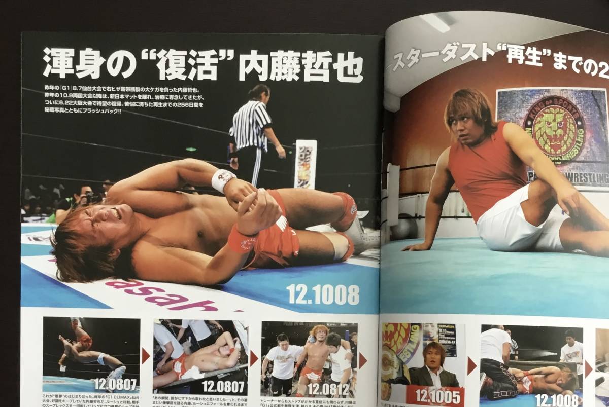 新日本プロレス　大会パンフレット　2013.6.22　DOMINION　大阪　IWGP戦　オカダカズチカ　真壁刀義　内藤哲也復帰戦_画像3