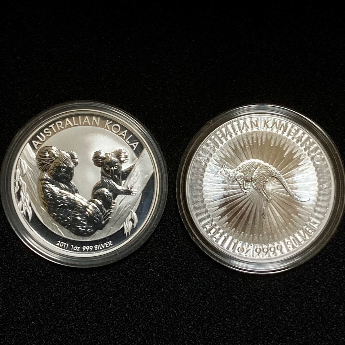 オーストラリア コアラ銀貨1枚 カンガルー銀貨2枚-