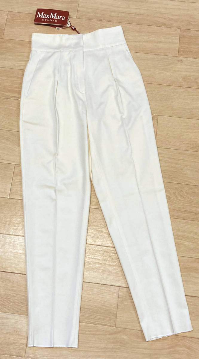  new goods 65%OFF Max Mara Max Mara cotton pants white 42 size [ free shipping ]