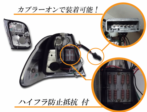 BMW ビーエムダブリュー 320 323 325 328 330 LEDスモークコンビテールランプ 送料無料_画像3