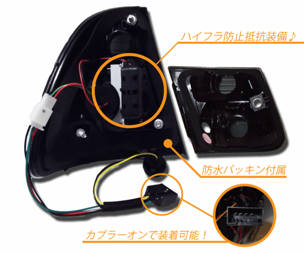 BMW ビーエムダブリュー 318 AY20 E46 ツーリング用 LEDクリスタルコンビテール 送料無料_画像2