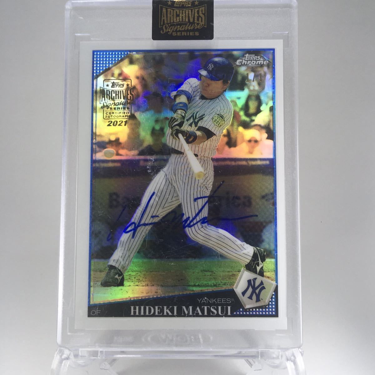 1円スタート☆限定1枚☆直筆サイン☆松井秀喜☆2021 Topps Archives