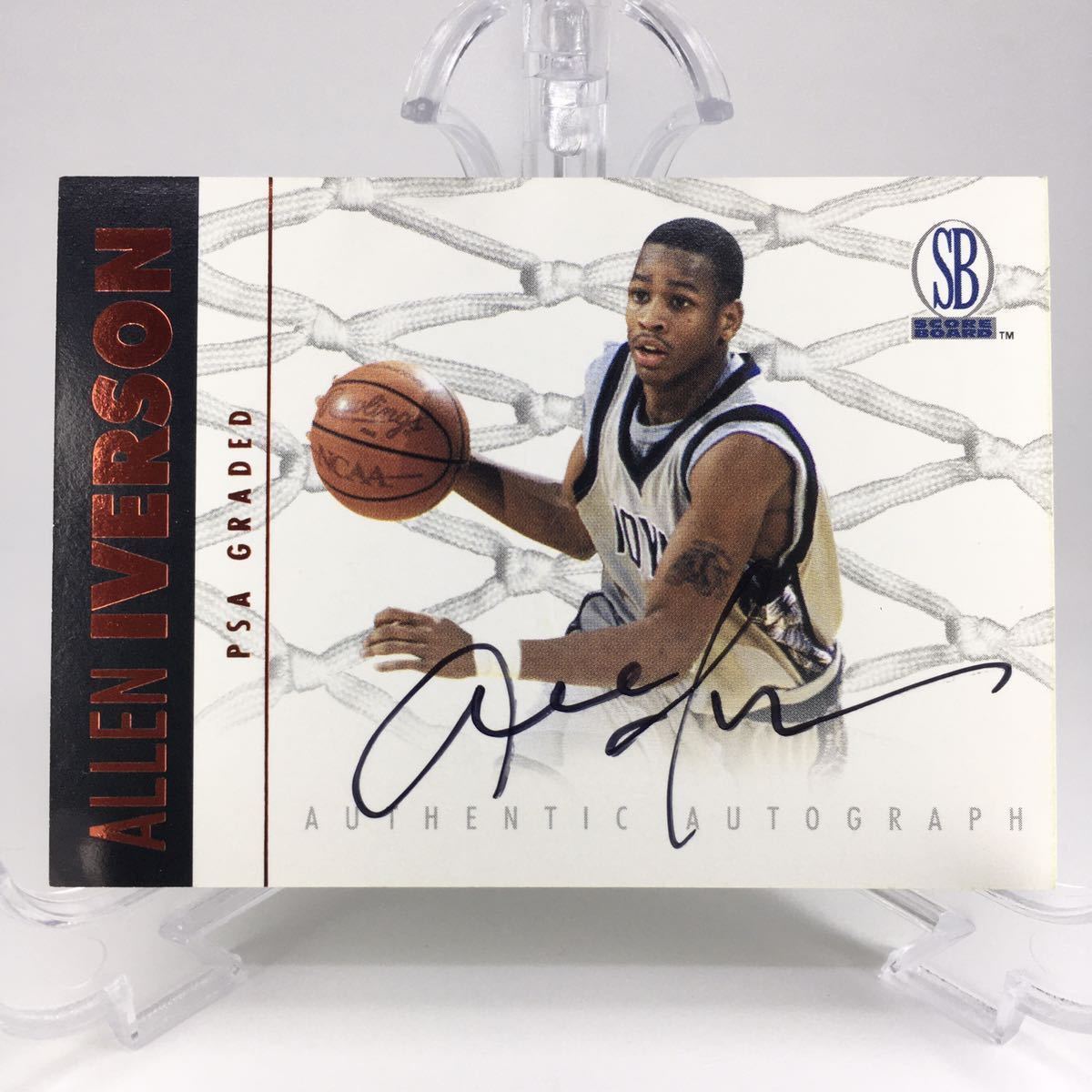 1円スタート☆直筆サイン☆アレン・アイバーソン☆ Allen Iverson 1996 Scoreboard Autograph Auto Rookie RC_画像1