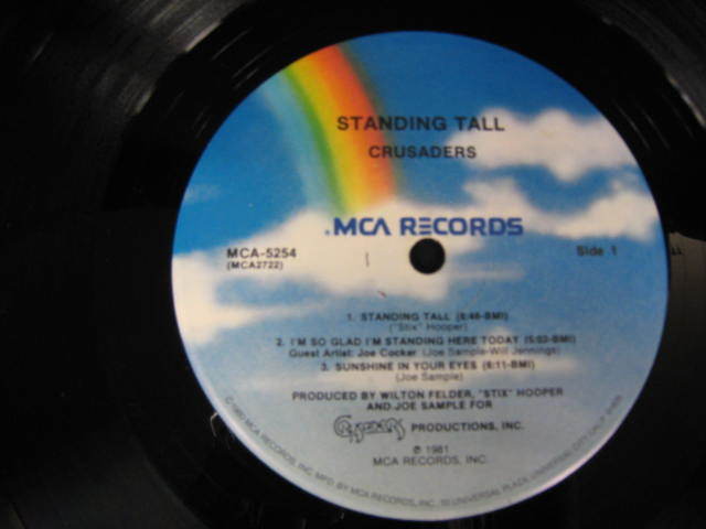 米LP /Crusaders Standing Tall MCA5254/ MCA _画像4