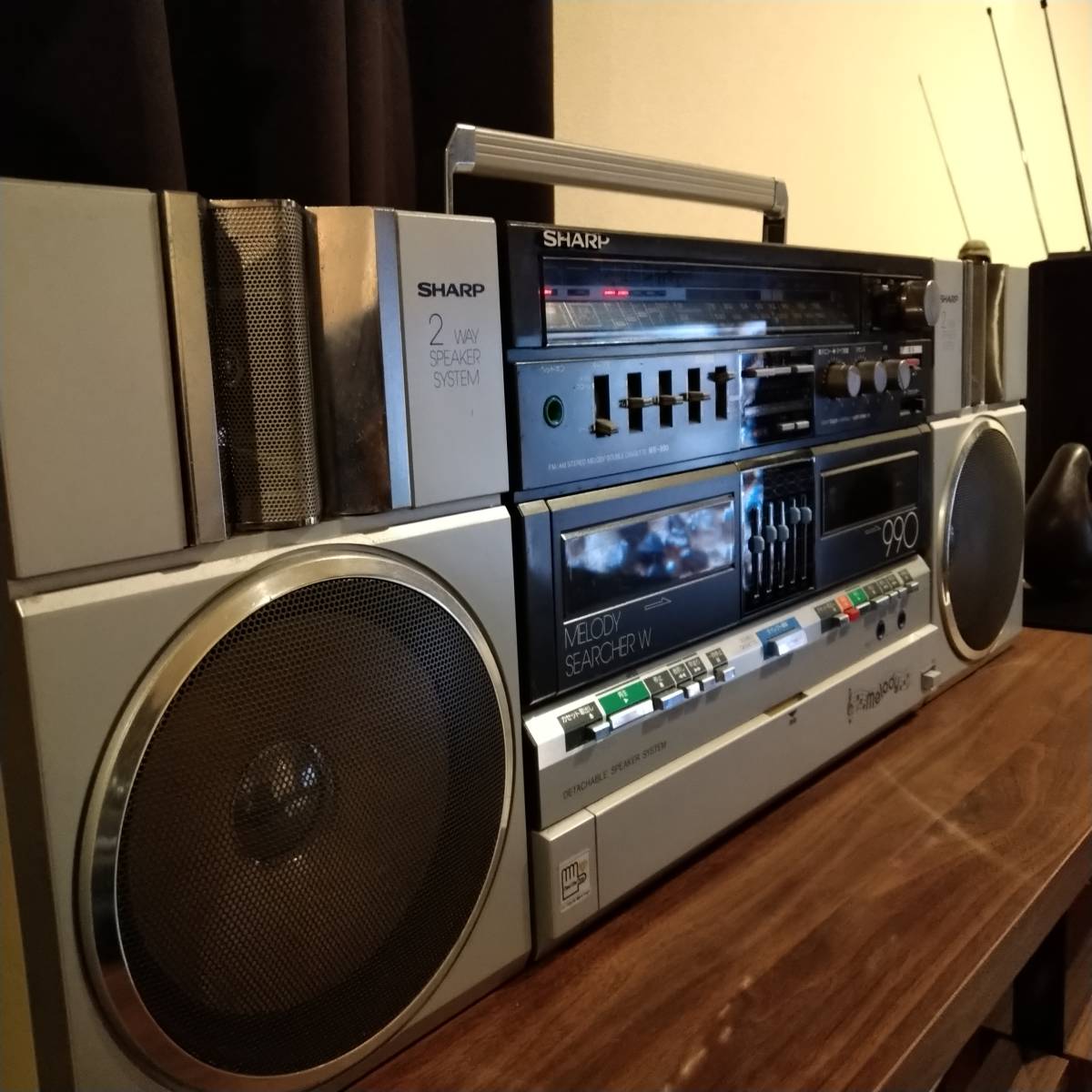 ステレオラジカセ SHARP メロディーサーチャーW MR-990 美品 product