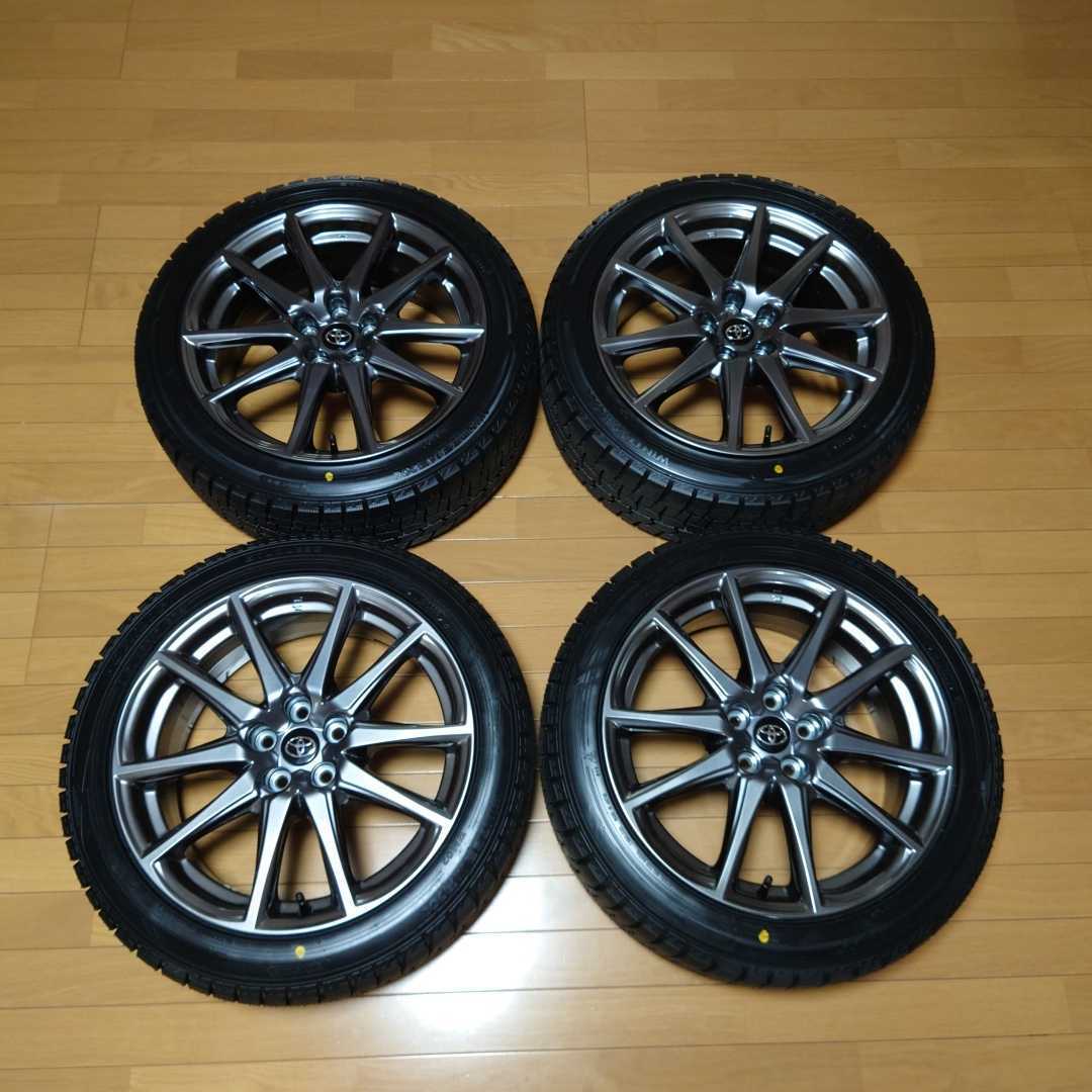 美品!!現行スバルBRZ純正17インチホイール(希少トヨタ純正センターキャップ付きGR86可)&スタッドレスタイヤウインターM02未走行品4本セット_画像1