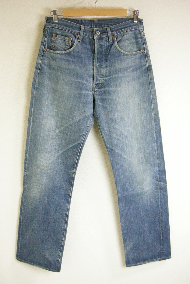 天然本藍染め【1991年限定販売】【定価9万円】レア■LEVIS【リーバイス】503BSXX 復刻 薄インディゴ デニム パンツ 32 ジーンズ_画像1