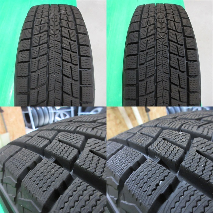 極上 CX-5 225/65R17 冬用2018-2019年バリ山スタッドレス 90%山 ダンロップ WINTERMAXX SJ8 4本 5穴PCD114.3 +48 エクストレイル 中古 新潟_画像10