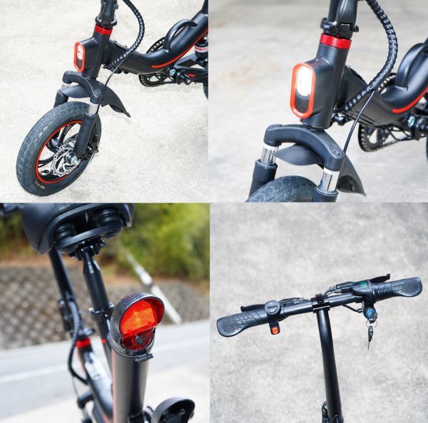  electric bike function installing! compact folding type electric bike 12 -inch model! rom and rear (before and after) disk brake * suspension adoption!!V1 black 