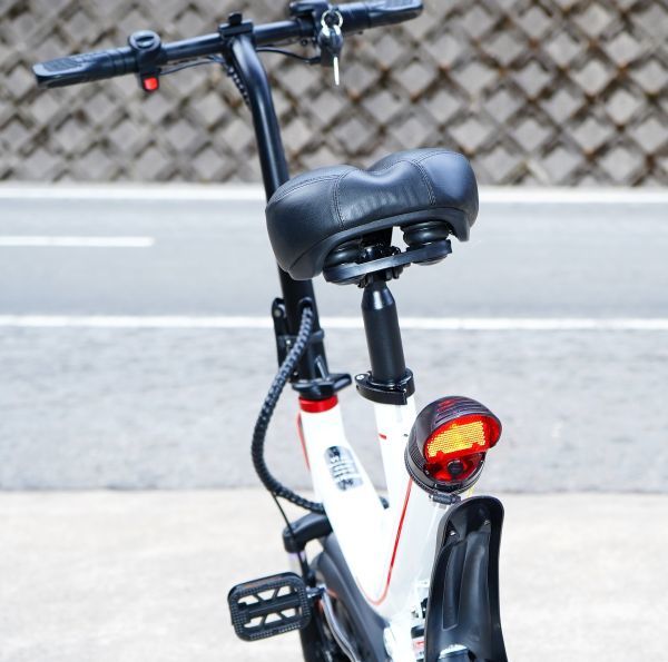  electric bike function installing! compact folding type electric bike 12 -inch model! rom and rear (before and after) disk brake * suspension adoption!V1 white 