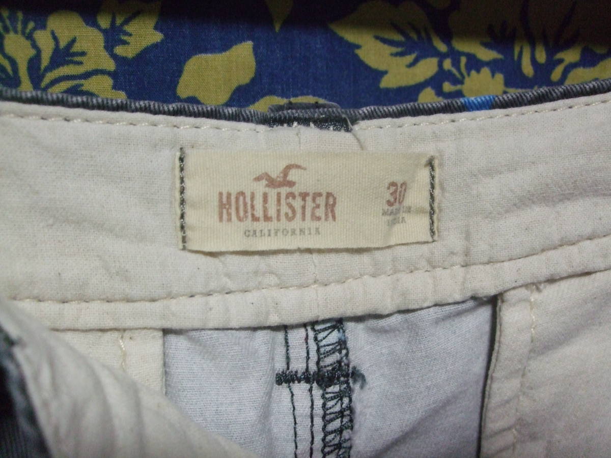 ホリスターファンへ！ Hollister ハーフパンツ ボタンフロント３０インチ 中古美品！本物！_画像3