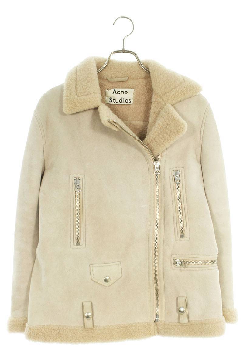 アクネストゥディオズ ACNE STUDIOS 15AW MORE SHEARLING サイズ:32 シャーリングムートンレザージャケット  BS99