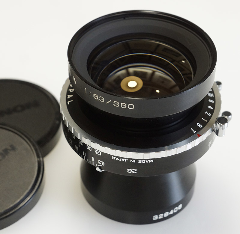 Fujinon W 360mm 6.3 フジノン 360 F6.3 シャッター動作OKです 光学系