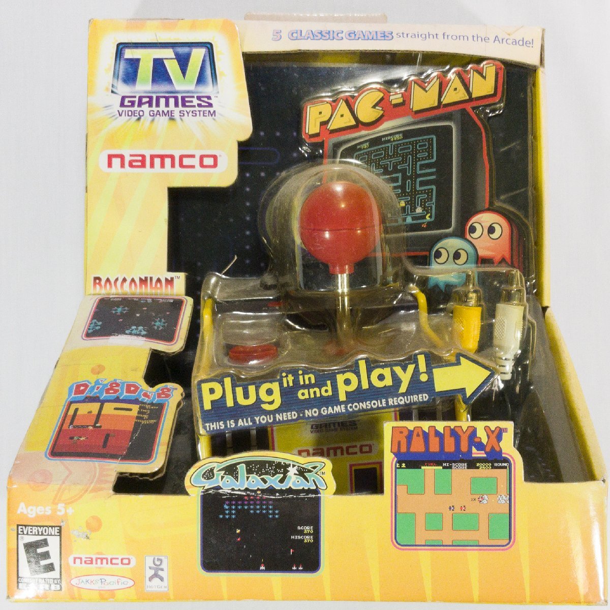 Jakks / Namco Arcade Classics Plug and Play TV Games detalles del