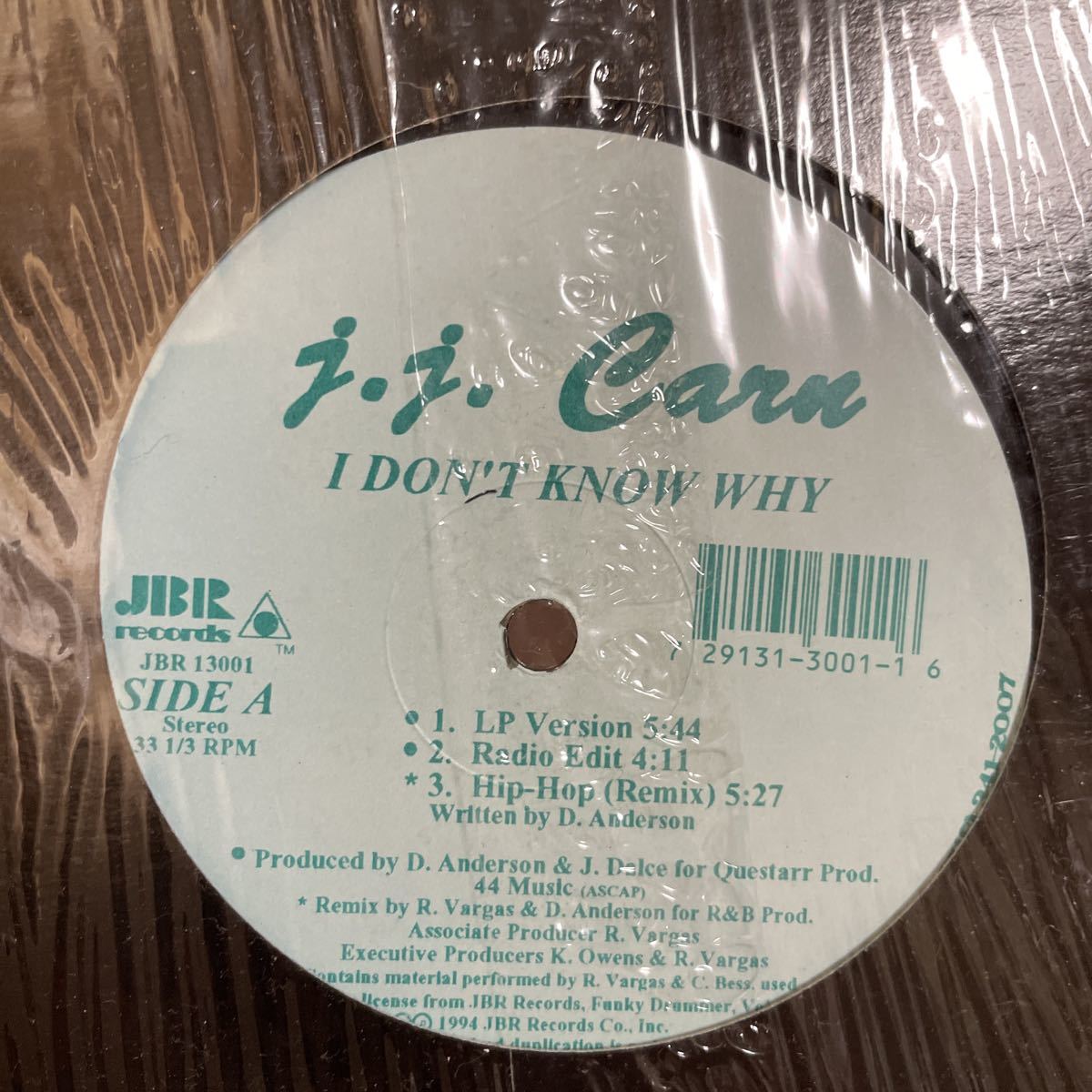 I Don't Know Why / J.J. Carn オリジナル　94年産　マイナーフィメールR&B 12インチ_画像1