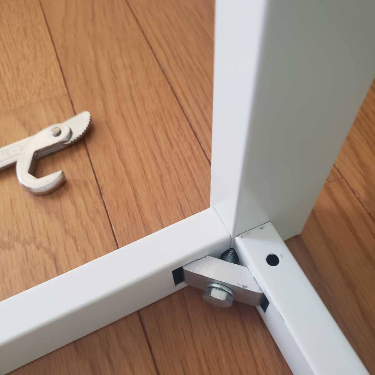 IKEA　イケア　MELLTORP メルトルプ 下部フレーム　ホワイト　テーブル　机　デスク　脚　廃番　174㎝x75㎝x72㎝　大きめ 白　_画像7