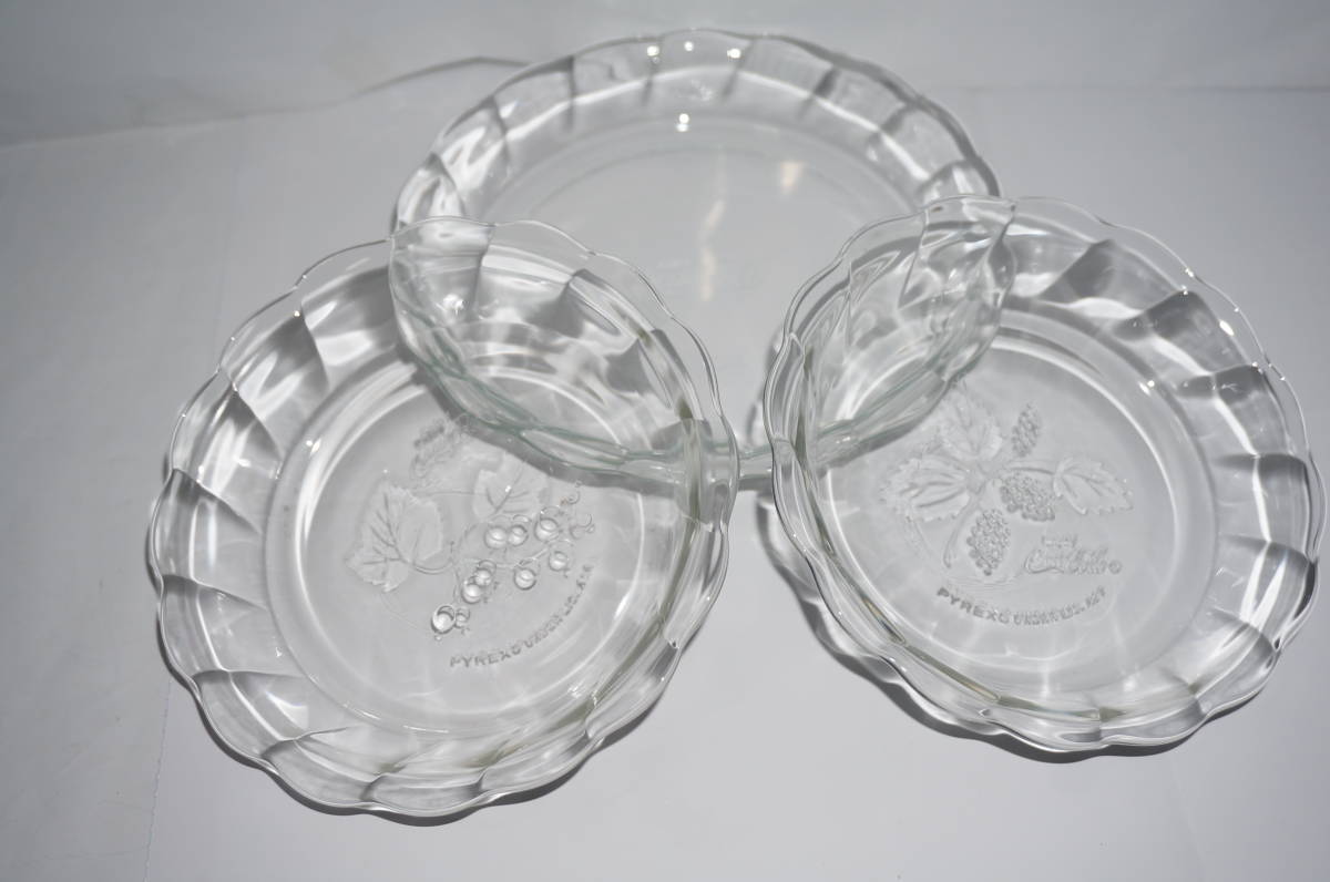 サラダボウル３個　ガラス皿　ガラス製　コカコーラロゴ入り_画像5