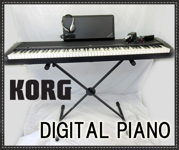 D-4【美品】KORG 2018年製 デジタルピアノ 88鍵盤 B1 ブラック www 