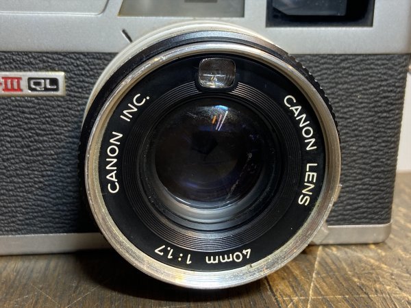 CANON G-III G-3 QL 35mmレンズシャッター式 一眼レフカメラ フィルムカメラ キヤノン キャノン キヤノネット 40mm 1:1.7の画像3