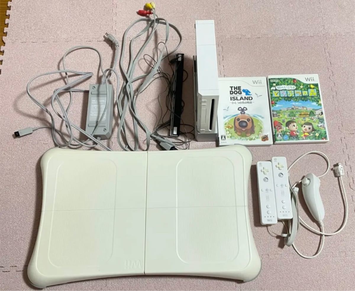 Nintendo Wii RVL-S-WD本体、コントローラー、ソフトセット-