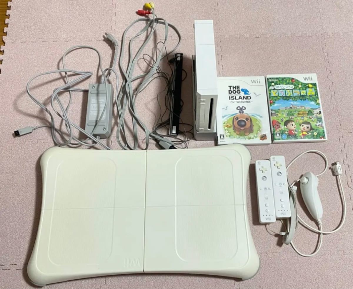 Nintendo Wii RVL-S-WD 本体セット　ソフト2点　バランWiiスボード　ジャンク品含む　最終お値下げ済み！！