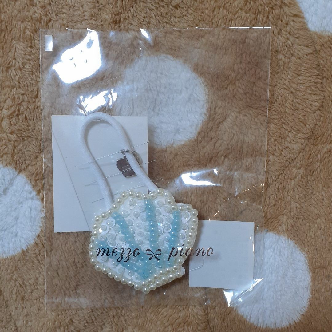 新品!メゾピアノ シェル ヘアゴム