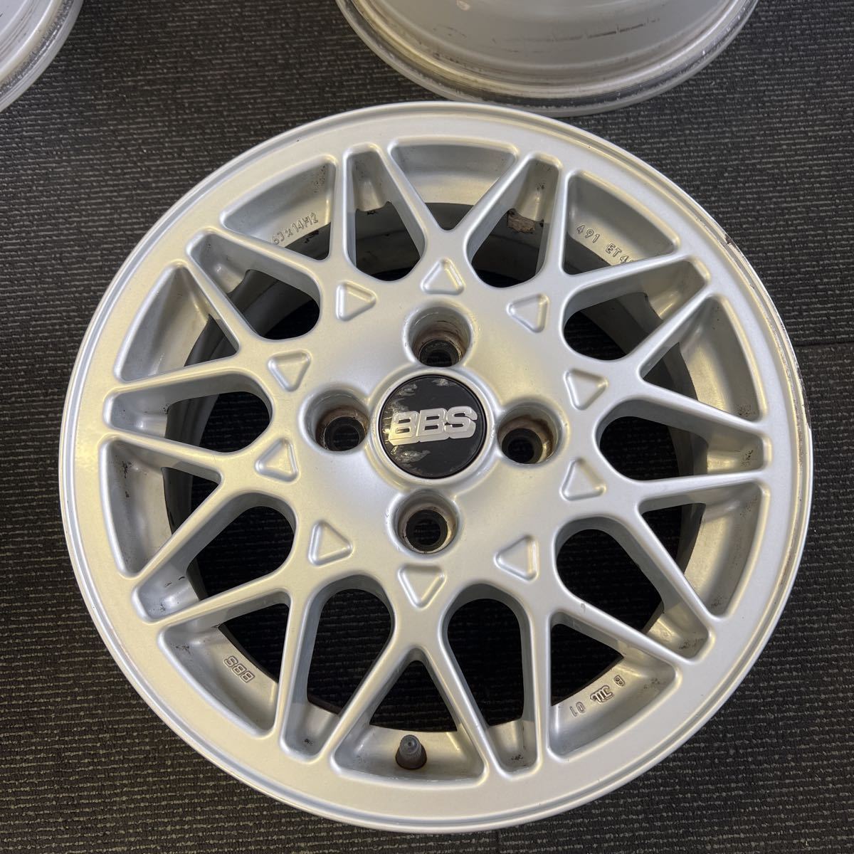BBS 14インチ6J+45 4H-100 4本セット M-14ボルト対応