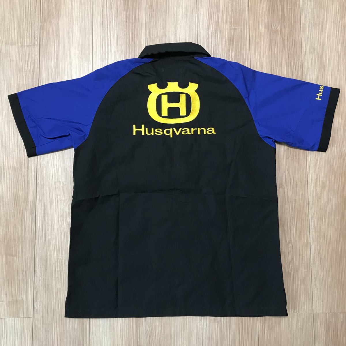 CAGIVA Husqvarna Shirt Cagiva Husquarna команда рубашка рубашка "pit shirt" L размер б/у 