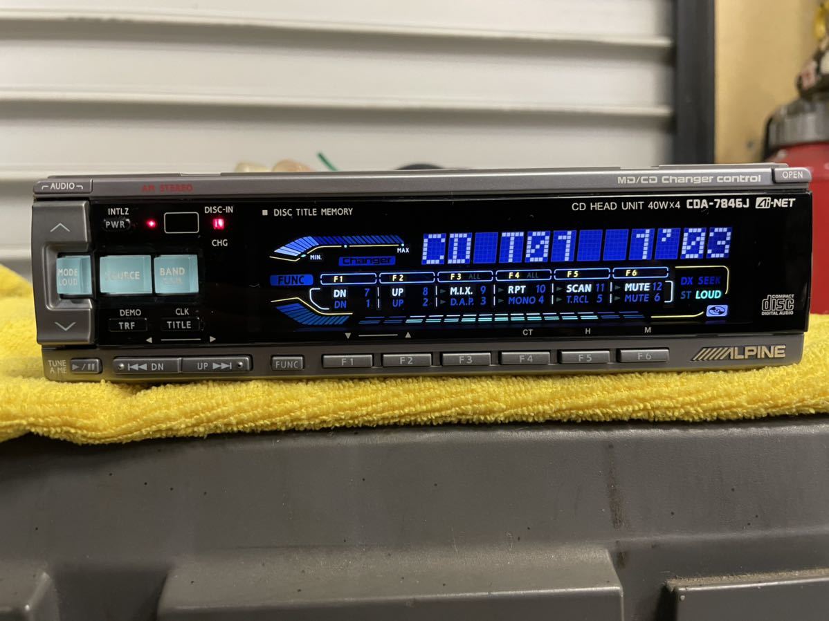カーオーディオALPINECDプレイヤーCDA-7846J セドリック カーオーディオALPINECDプレイヤーCDA-7846J セドリック