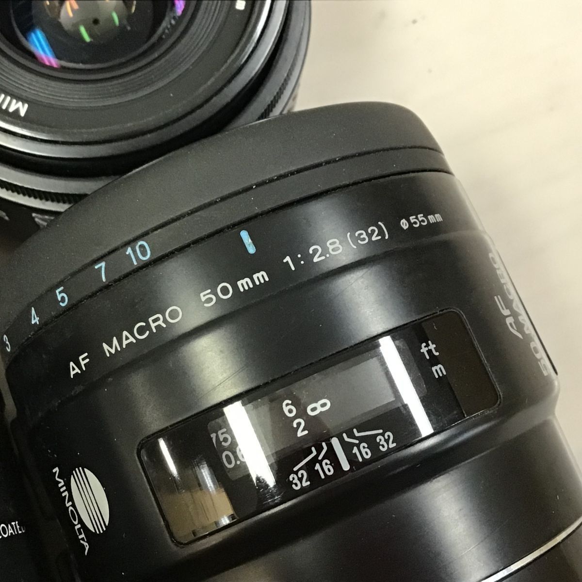 A mount Minolta single burnt point 28mm 2.8, 50mm 1.4, 400mm other lens 7 point set summarize * junk [4140TMC]