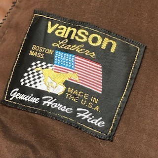 VANSON バンソン 【メンズ 男性 MENS 紳士292KEI】 A-2 horse Hide Flight Jacket VS2675 五角形TALON レザー ホースハイド USA AG_画像4