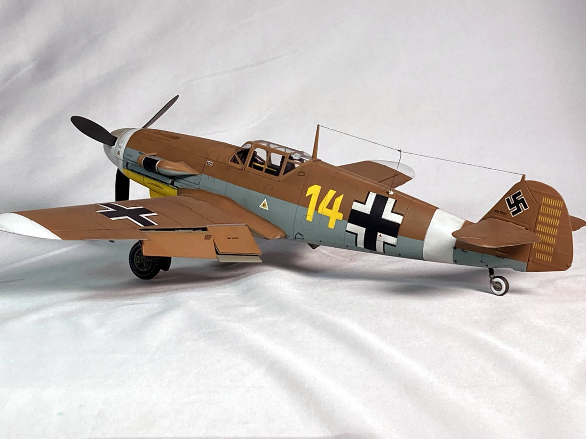 atsudra工房完成品】1/32 Bf109F-TROP マルセイユ少尉 68機撃墜時-