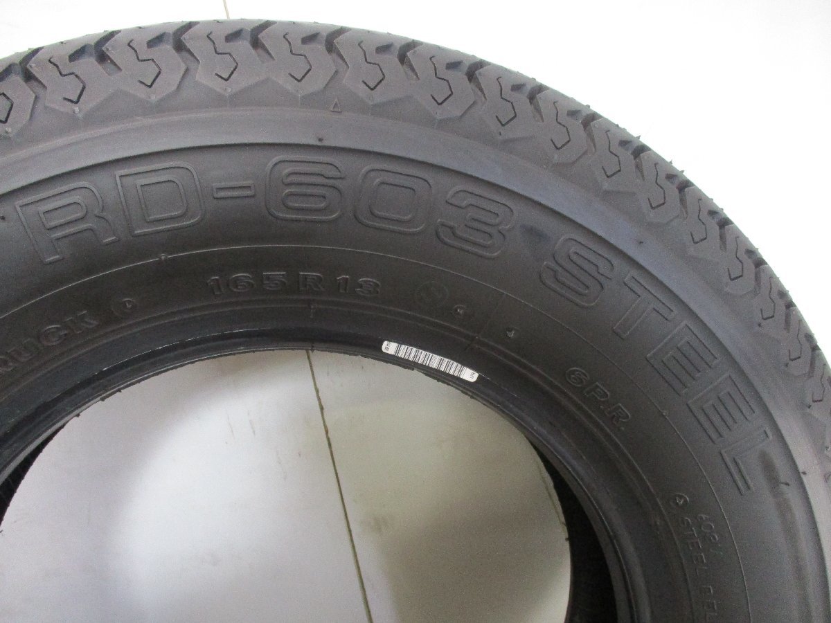 ■中古タイヤ■ 165R13 6PR BRIDGESTONE RD-603 STEEL トラック等 夏タイヤ オンロード４本セット 激安 送料無料 U269_RD-603 STEE