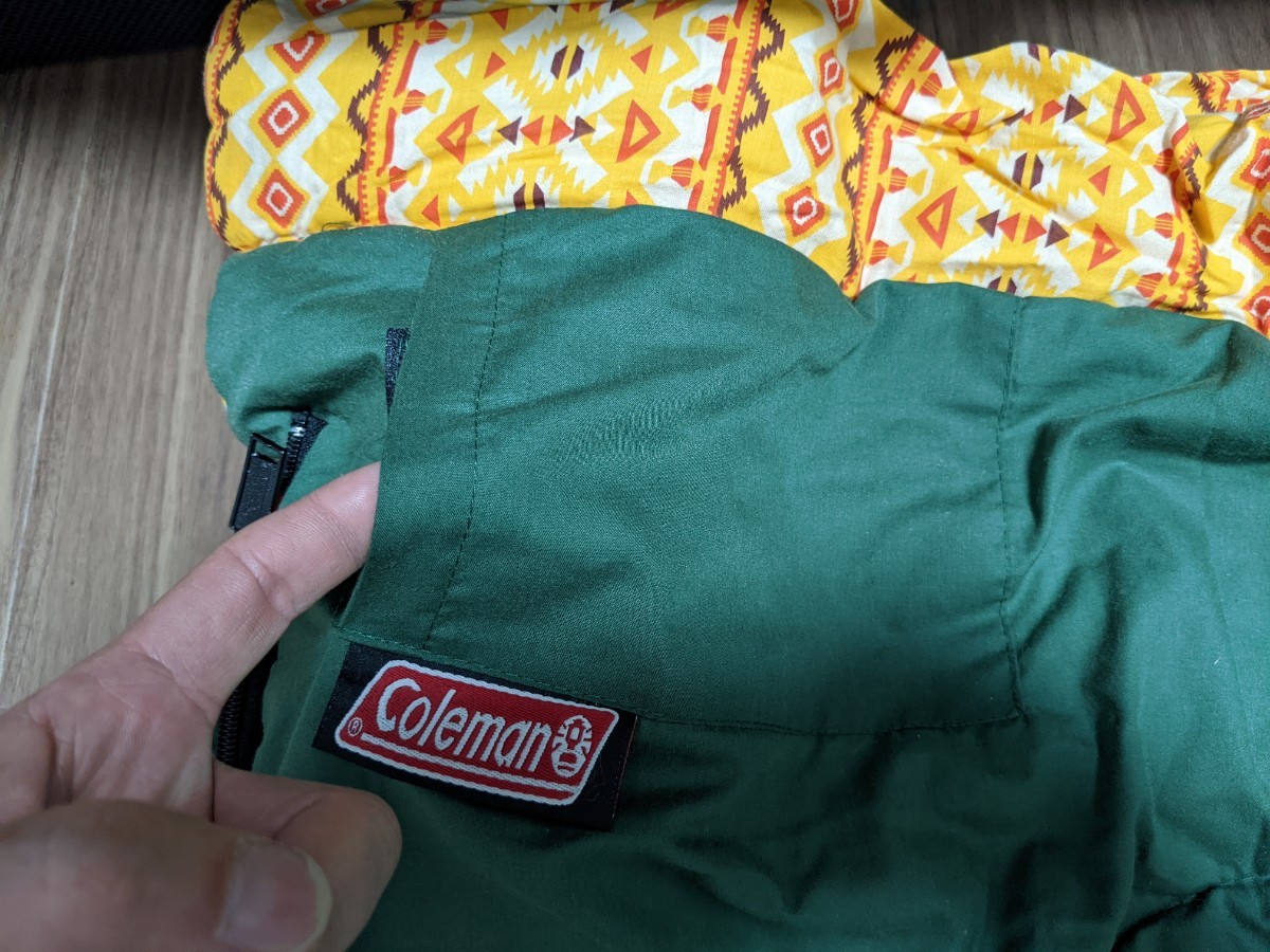 コールマン スリーピングバッグ クラシック Ⅱ C10 /封筒型シュラフ 寝袋 USED  Coleman