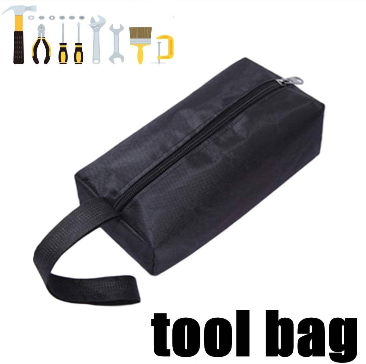 RER 道具袋 ツールバッグ 5個セット 道具入れ 工具バッグ 工具袋 オックスフォード ツールポーチ (５色セット A)_画像2