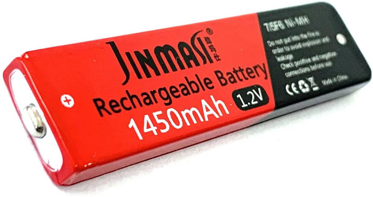 Jinmasi (2個入) CDプレーヤー MDプレーヤー 用 充電池 (ニッケル水素電池 ガム電池)【NH-14WM NH-10_画像2