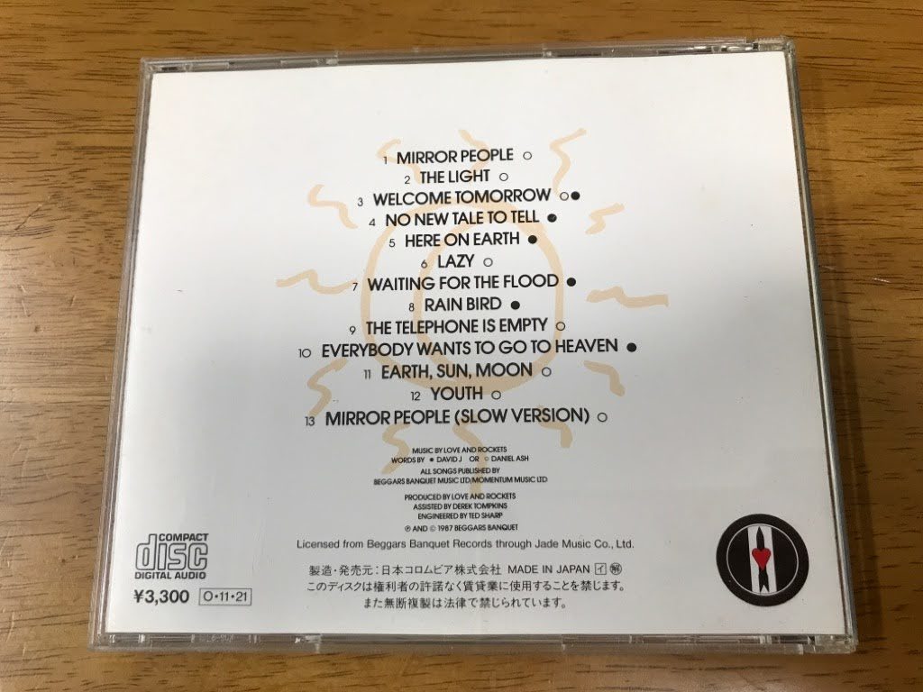 z3/CD ラブ＆ロケッツ/LOVE AND ROCKETS! EARTH・SUN・MOON 33CY-2036 国内盤_画像2