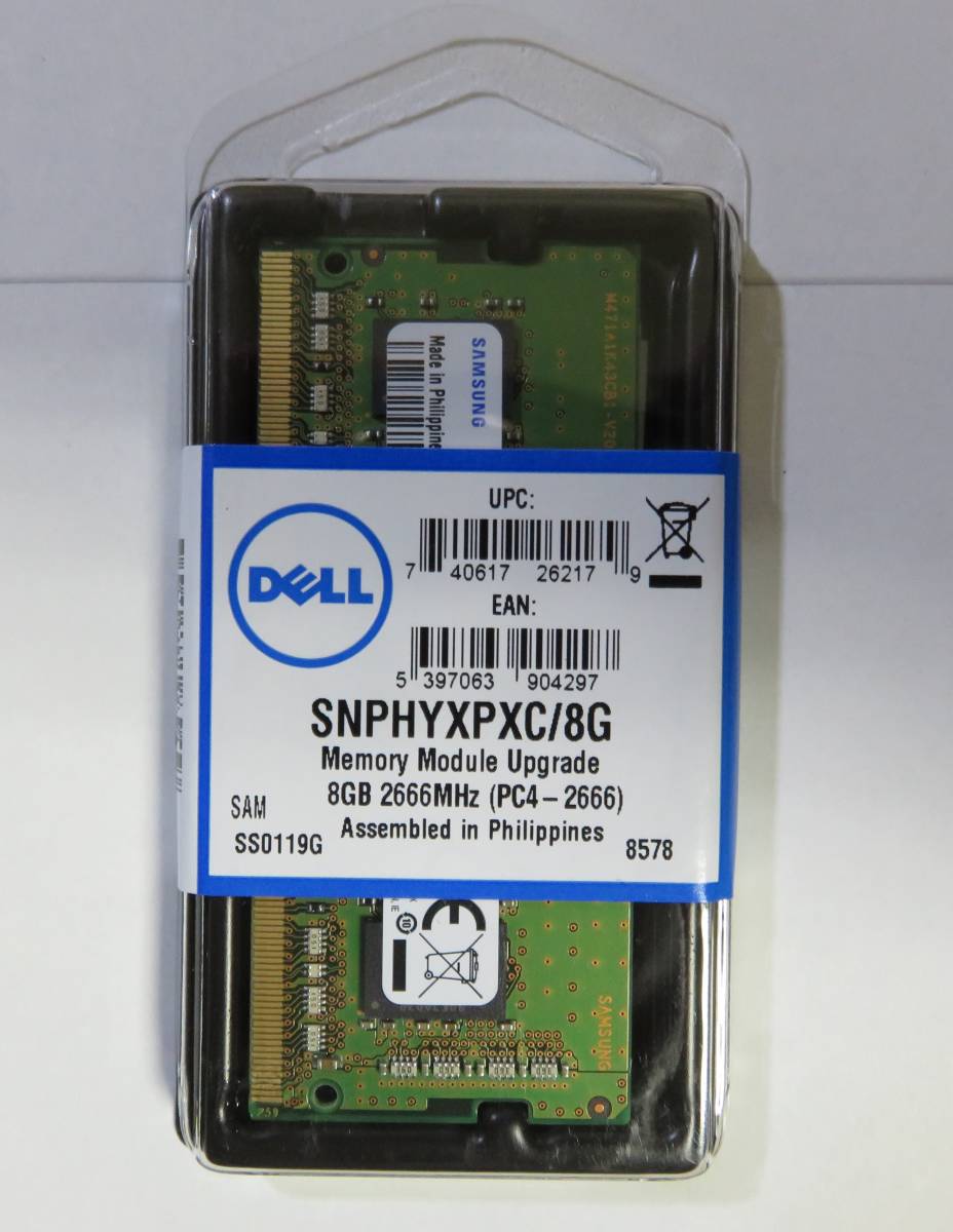 新品本物 最高級のスーパー 新品 SAMSUNG PC4-2666V 8GB DELL SNPHYXPXC 8G t669.org t669.org
