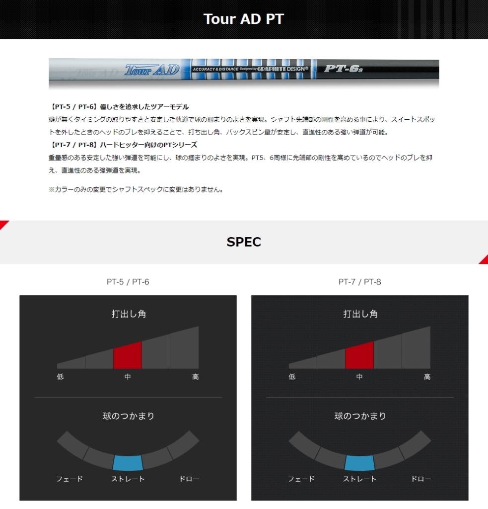新品】グラファイトデザイン ツアーAD PT フレックス指定可