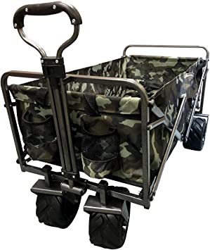 迷彩 太い車輪 マルチキャリー 【スマート】 折りたたみ式多用途