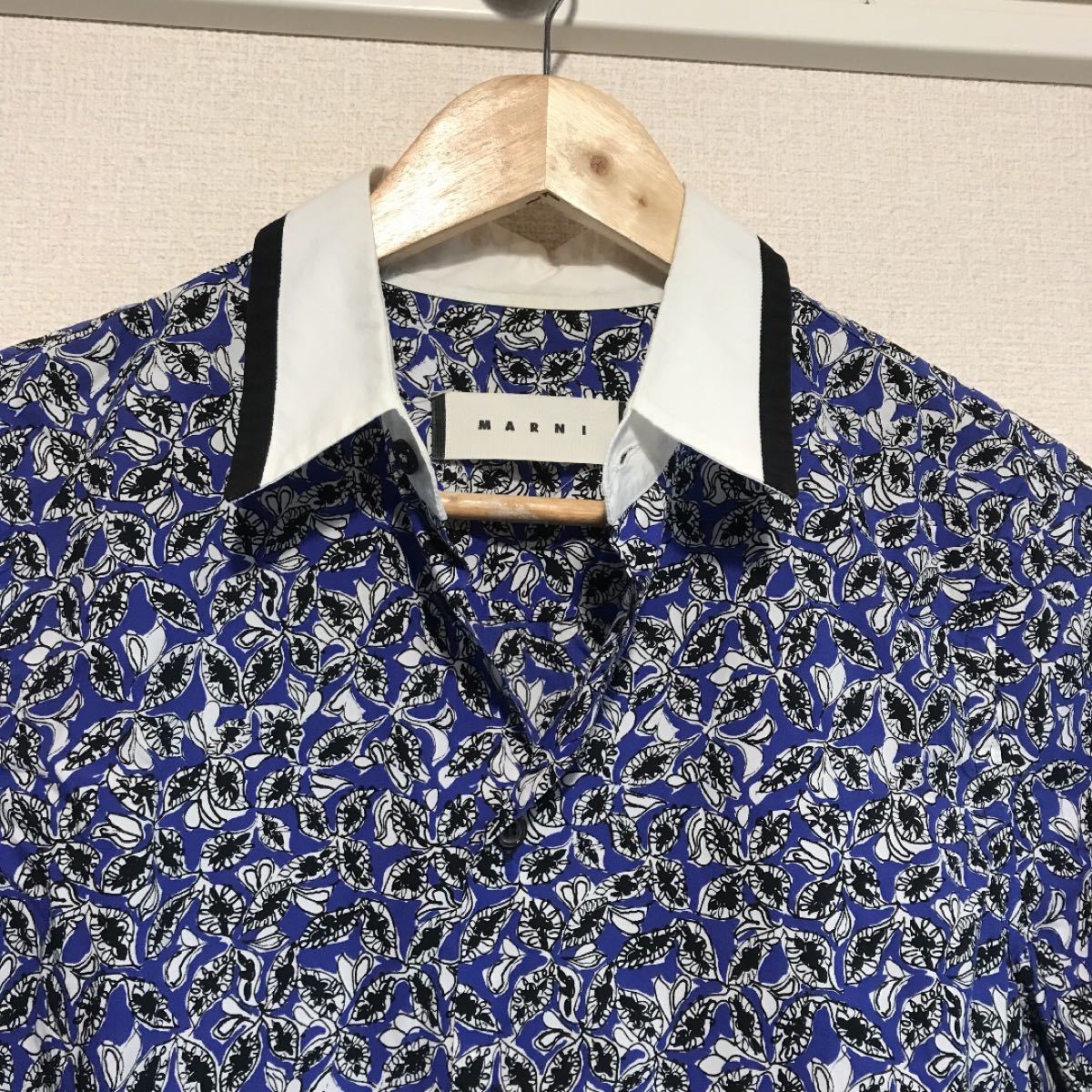 MARNI マルニ シャツ 半袖 バタフライ柄