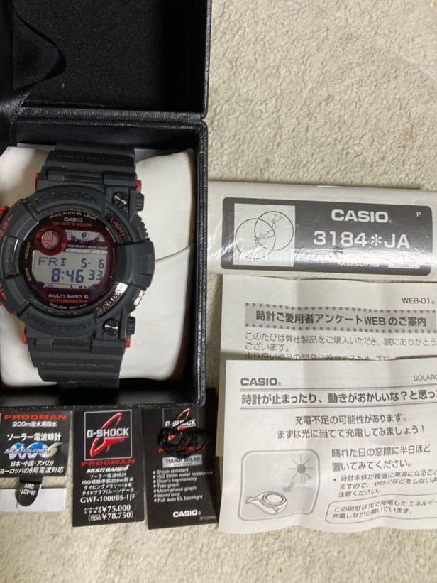 カシオ G-SHOCK FROGMAN GWF-1000BS 未使用 の商品詳細 | Yahoo