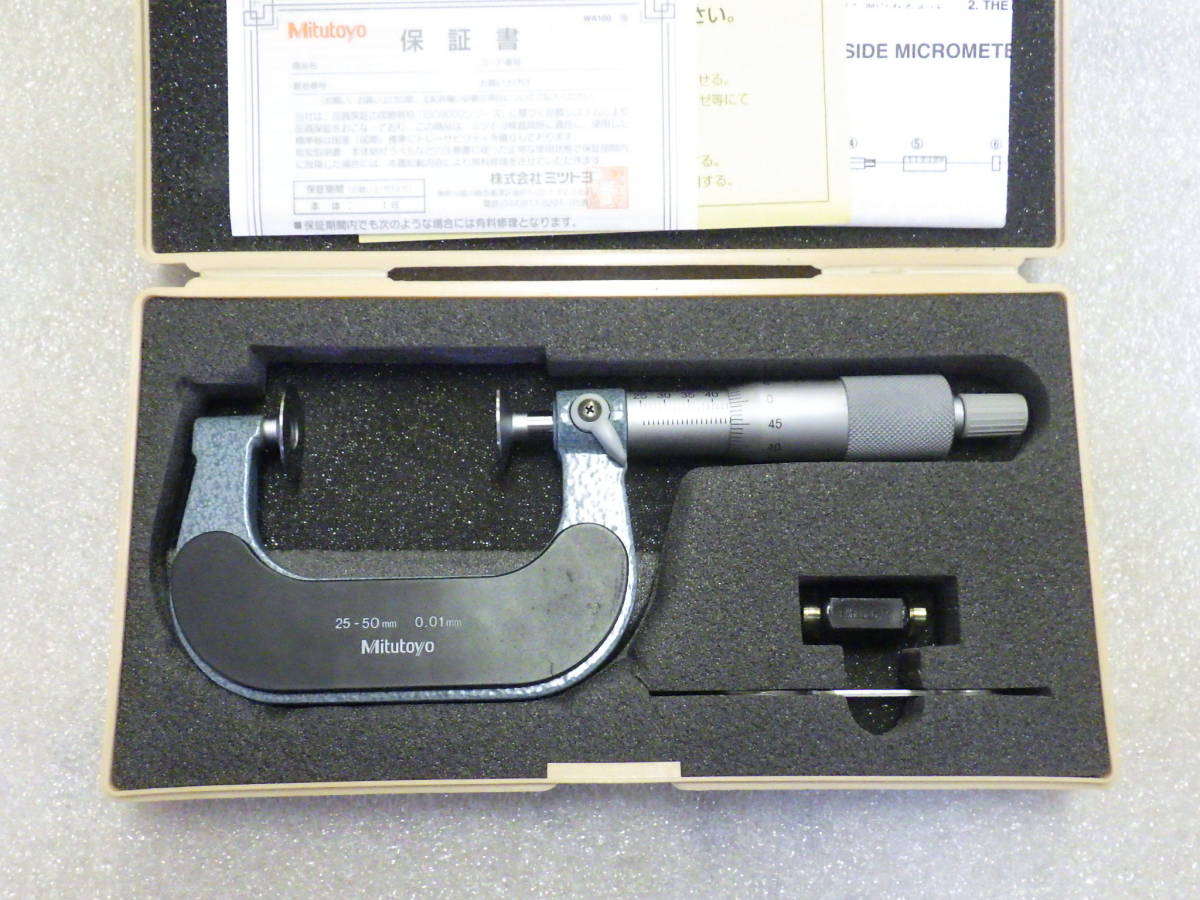 ミツトヨ GMA-50 歯厚 マイクロメータ 25-50㎜ 使用回数少なめ 123-102 測定工具 Mitutoyo