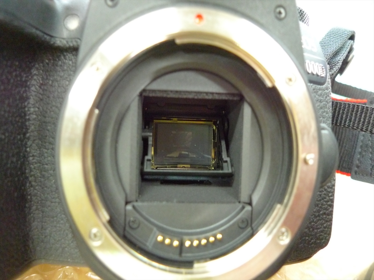 現状品 Canon キャノン EOS9000D ダブルズームキット 18-55mm f4-5.6 IS 55-250mm f4-5.6 IS デジタル一眼レフカメラ レンズ_画像2