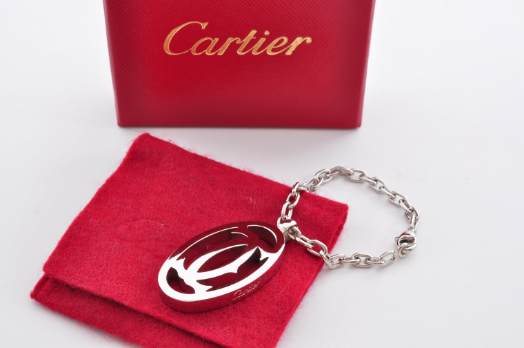 Cartier カルティエ 2Cロゴ バッグチャーム キーホルダー ペンダント