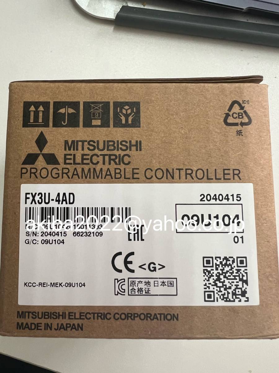 新品☆MITSUBISHI 三菱電機 AD変換/アナログ入力アダプタ FX3U-4AD [6