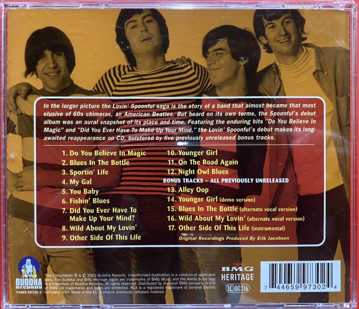 【CD】Lovin’ Spoonful「魔法を信じるかい？ / Do You Believe In Magic」ラヴィン・スプーンフル　輸入盤　ボーナストラックあり_画像2